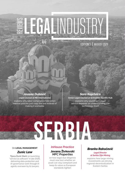 Portada de The Legal Industry Reviews, Serbia Edition 3, August 2026